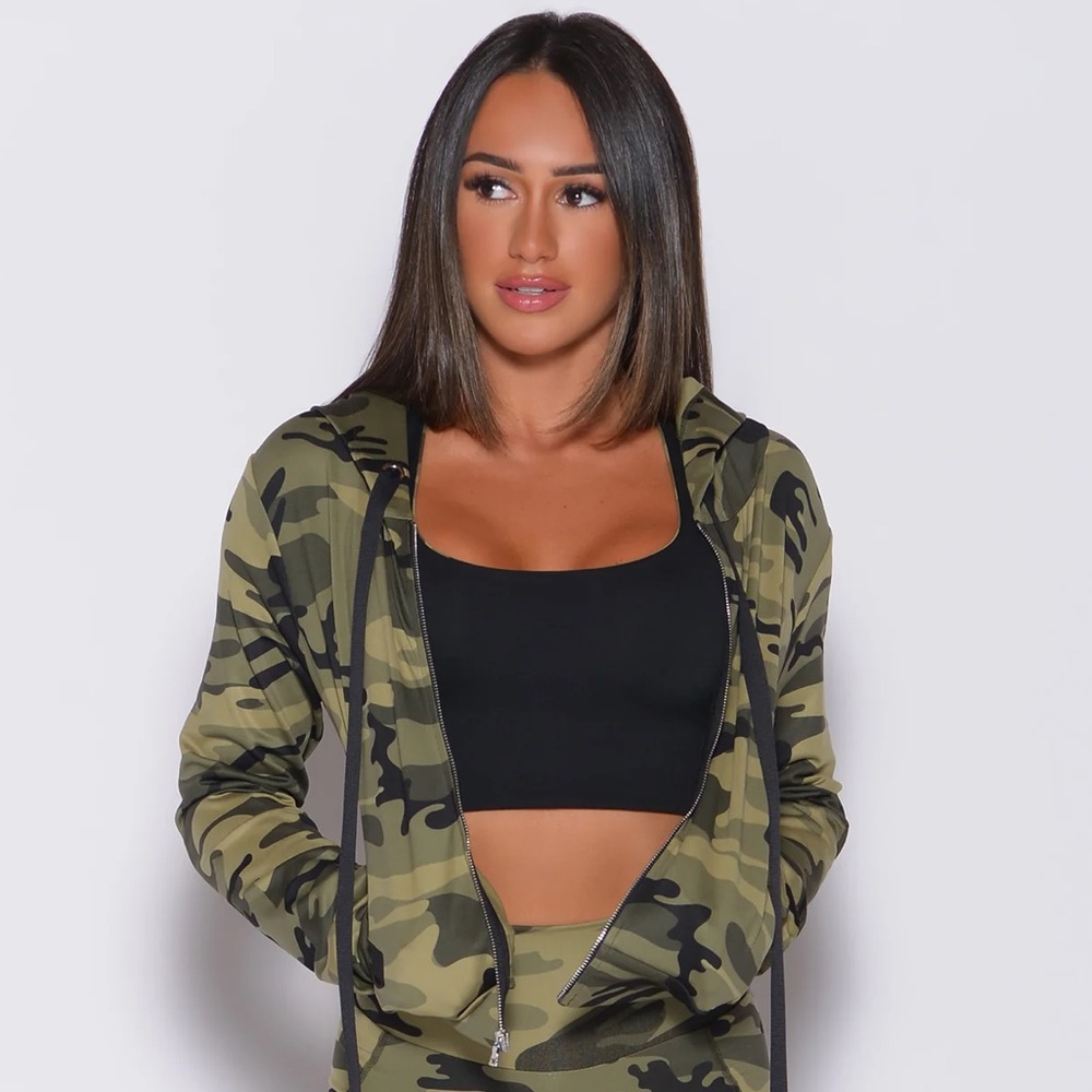 Signature Jacket Zip Up Army Camouflage size Medium